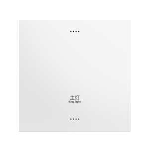 Single-Gang Smart Wall Switch, Customizable Label, Neutral Wire Required, Tuya App Control