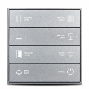 KNX Intelligent Control Switch 8 Button Wall Panel for Home Hotel