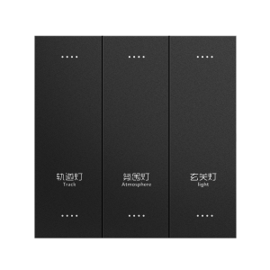 Matte 3 Gang Smart Light Switch Panel, Tuya Zigbee, Multi-Color Options (White/Black/Gold/Grey)