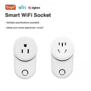 Tuya Smart WiFi/Zigbee Socket Plug, US/CN Standard, Remote Control, Works with Alexa/Google Assistant