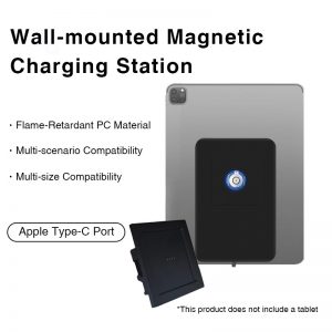 Magnetic Wall Charger for Tablets, Dual Type-C Ports, 5V/2A Fast Charging, iOS/Android Compatible, No Heating
