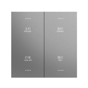 4 Gang Tuya Zigbee Smart Light Switch, 86mm Standard, Matte Finish, Alexa/Google Compatible